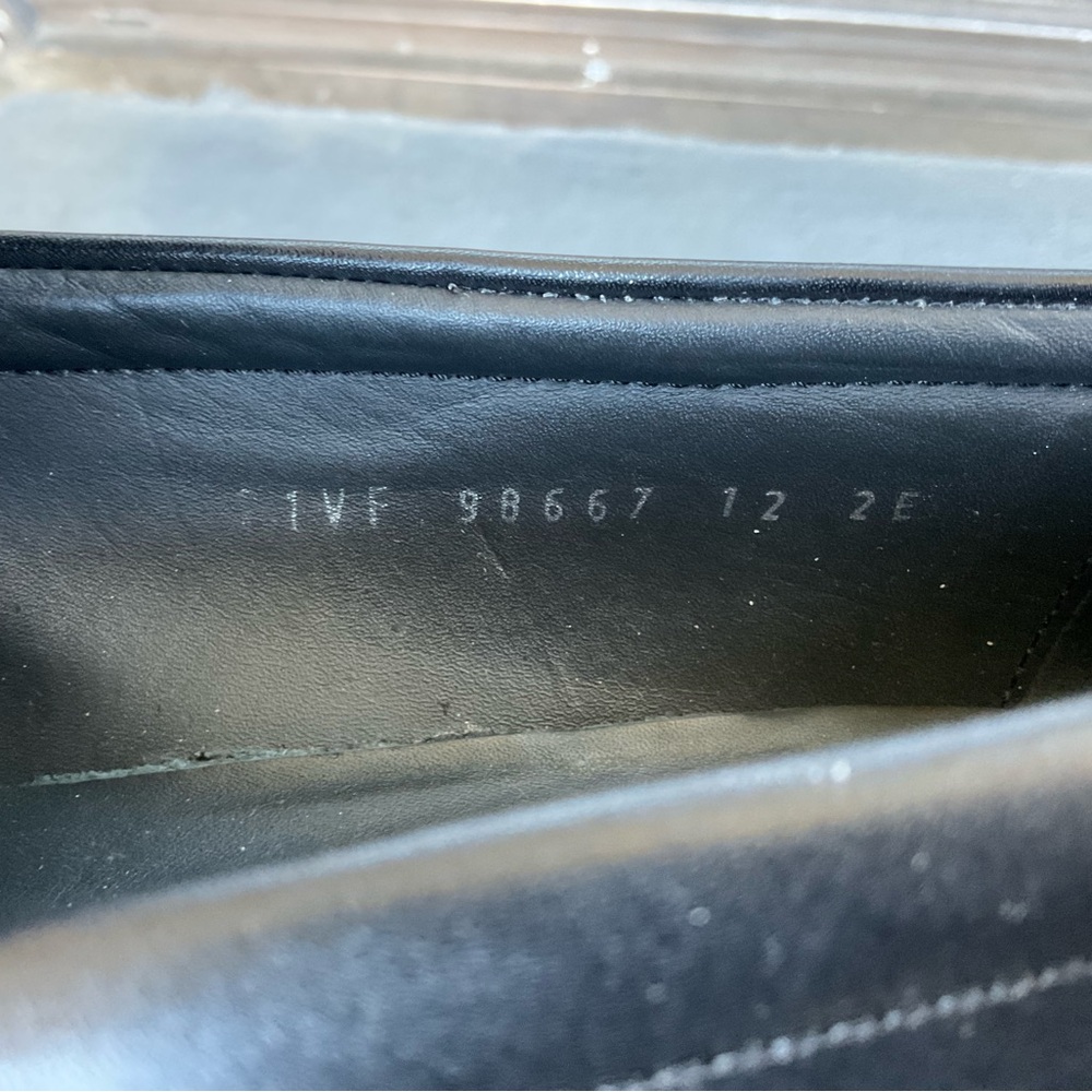 Salvatore Ferragamo Leather Loafers- Black size 12 - Picture 11 of 12